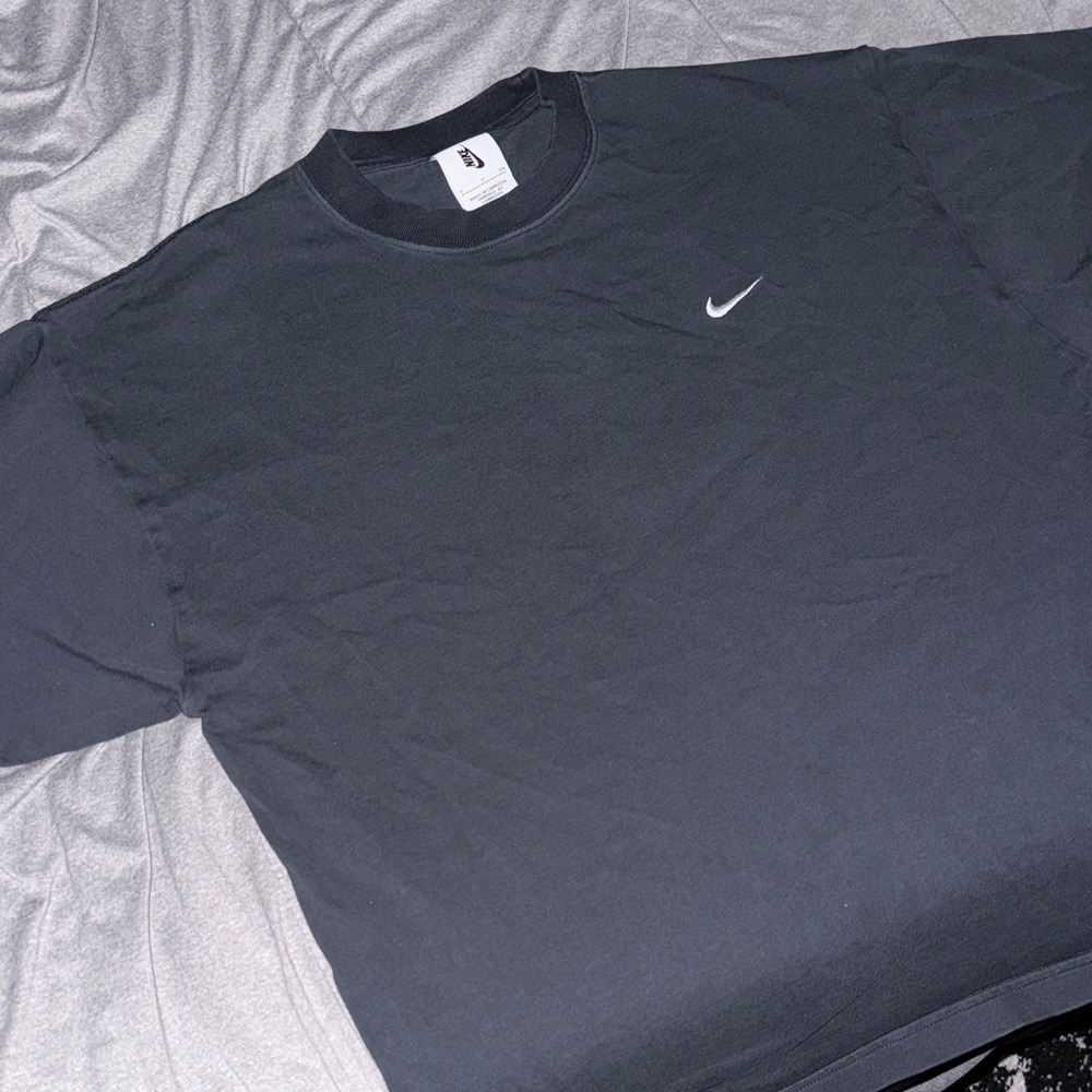 Nike Men's Black Short Sleeve Solo Swoosh Tee